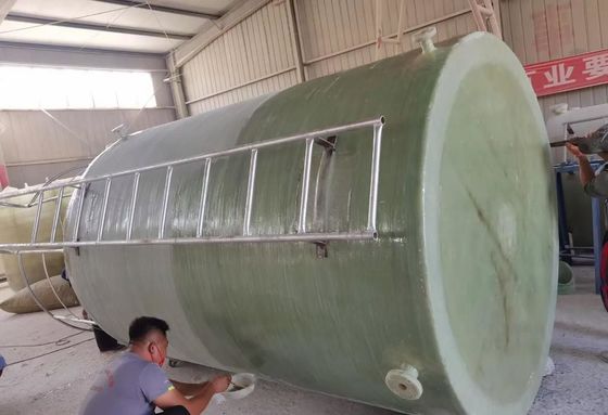 Corrosion Resistance FRP Storage Tank with Drain Valve Easy Installation And Durable Sample Provided