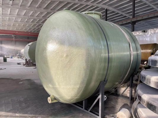 Horizontal Fiberglass Acid Base Frp Storage Tank , FRP Storage Tank , Fiberglass Chemical Tank High Density