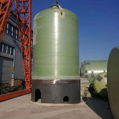 Horizontal Fiberglass Acid Base Frp Storage Tank , FRP Storage Tank , Fiberglass Chemical Tank High Density