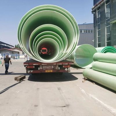 Tubo de fibra de vidro reforçado com flange impressa para gama de diâmetro DN50-2000mm em alta demanda