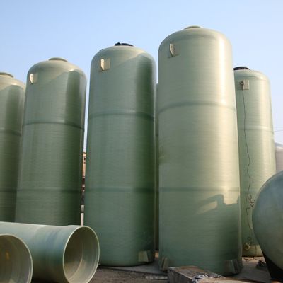 Liquid Storage Fiberglass Frp Tanks Customized Inlet Diameter And Customized Panel Thickness