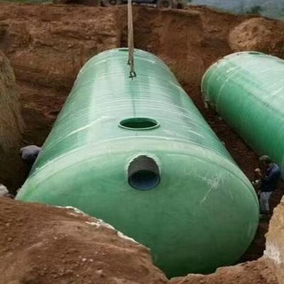 Vessel Tank Core Components Customized FRP Septic Tank For Waste Disposal Solutions