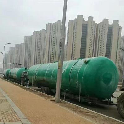 Tamanho personalizável Frp Tanque séptico biológico Eficiente Tratamento de esgoto confiável