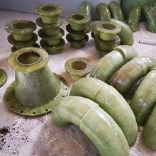 Customizable FRP Pipe Fittings in Green Blue White or Other Colors for Smooth Surface Treatment