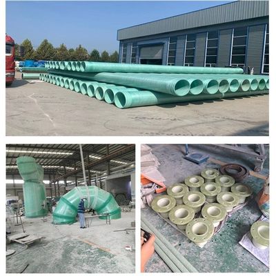 High Capacity and Efficiency FRP Pipe Fittings for Flood Control Water Treatment and Agriculture
